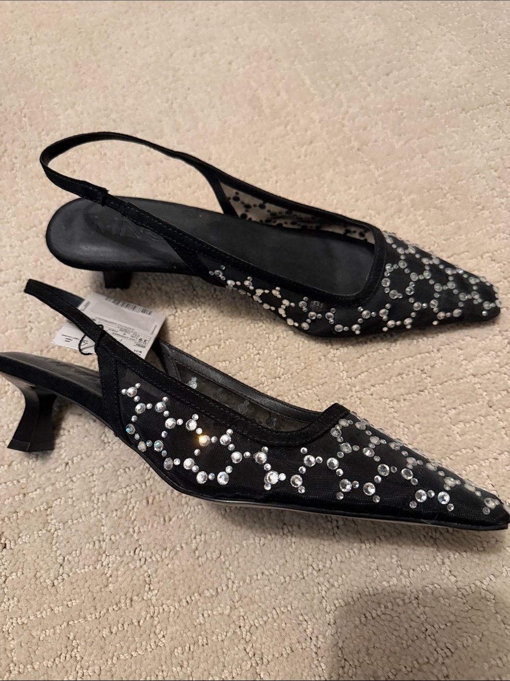 Mango Rhinestone Slingback Heels - Picture 3 of 3